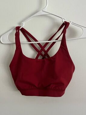 Lululemon Dark Red Sports Bra - Size 6